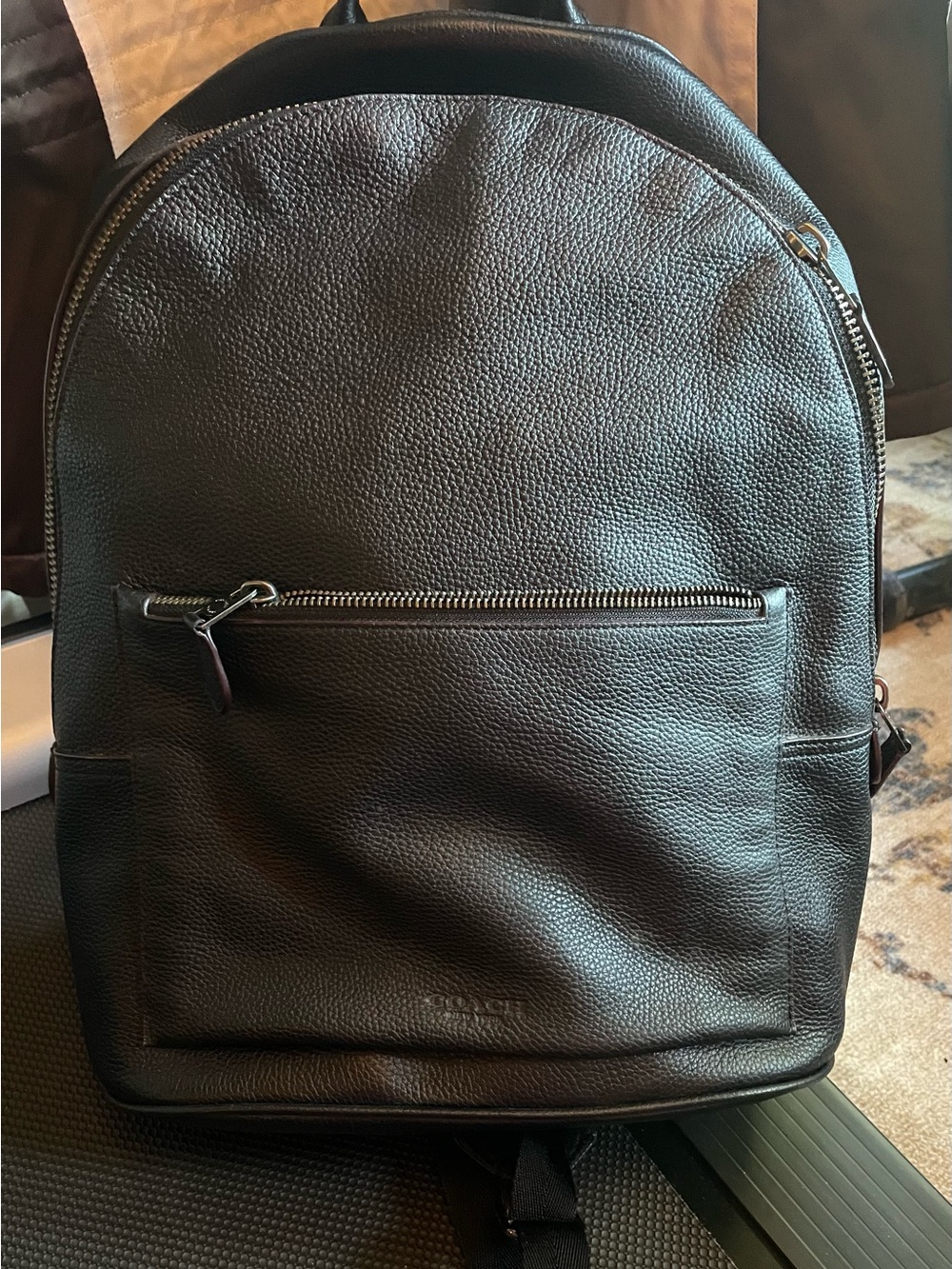 Coach Leather Backpack